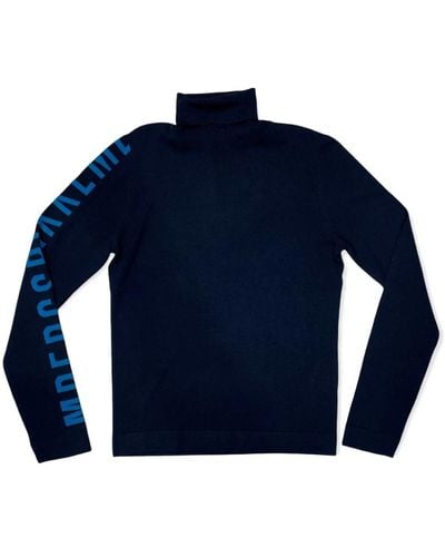 Bikkembergs Navy regular pull sweater - Blau
