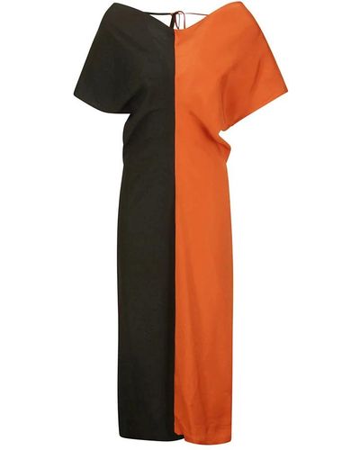 Colville Midi Dresses - Orange