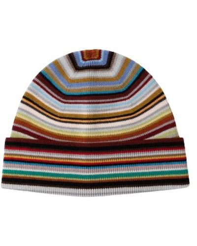 PS by Paul Smith Signature stripe beanie hat - Multicolore