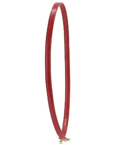 Hermès Cintura in pelle bordeaux di seconda mano - Rosso
