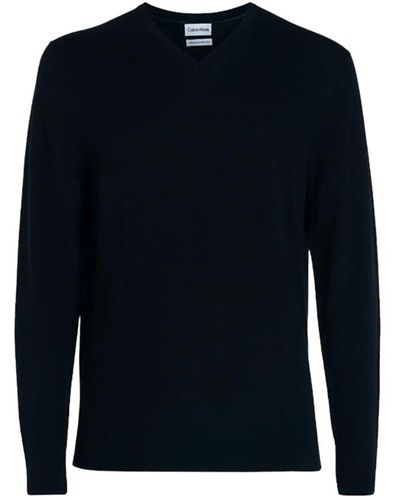 Calvin Klein Knitwear > round-neck knitwear - Bleu