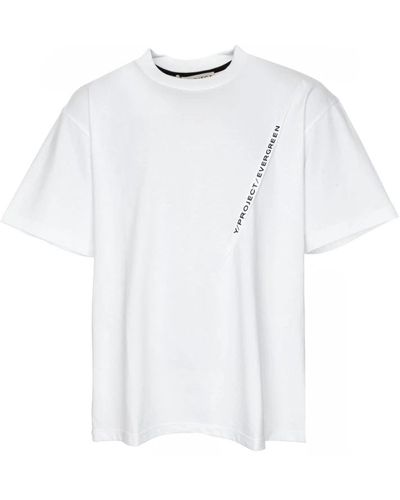 Y. Project Einzigartiges logo-print t-shirt - Weiß