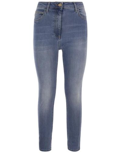 Elisabetta Franchi Jeans skinny a vita alta - Blu