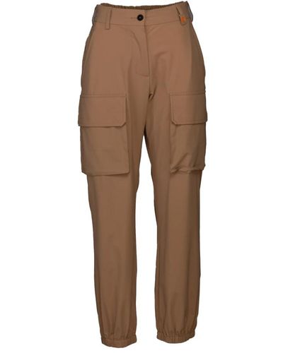 Save The Duck Trousers > wide trousers - Marron