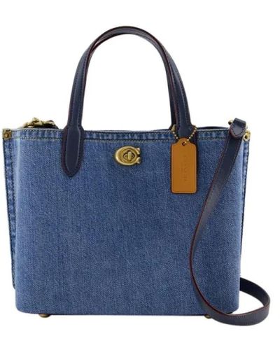 COACH Canvas handtaschen - Blau