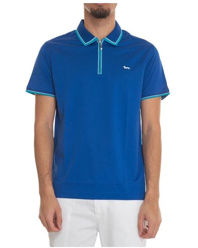 Harmont & Blaine Polo Shirts - Blue