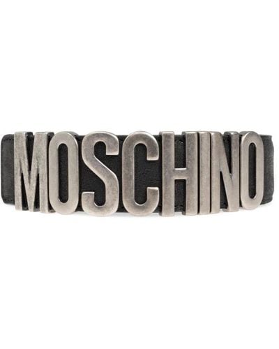 Moschino Gürtel mit logo - Schwarz