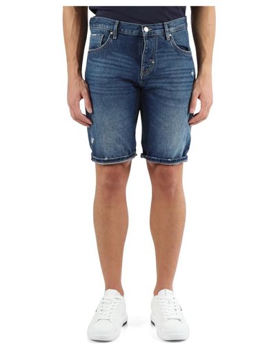 Antony Morato Bermuda jeans cinque tasche argon slim fit - Blu