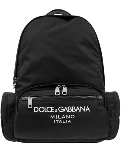 Dolce & Gabbana Rucksack mit logo - Schwarz