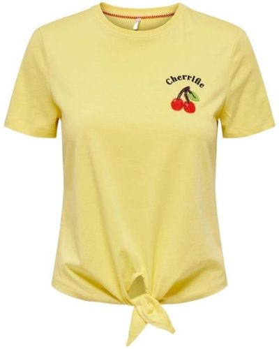 ONLY T-Shirts - Yellow