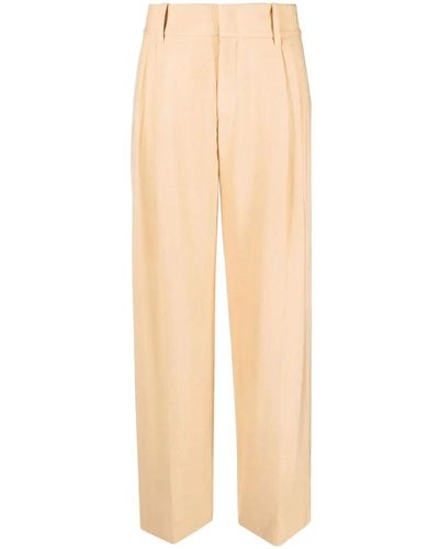 Vince Straight Trousers - Natural