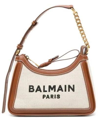 Balmain Shoulder Bags - Natural