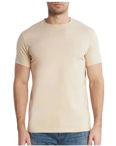 Karl Lagerfeld Crewneck t-shirt elevate casual style - Natur