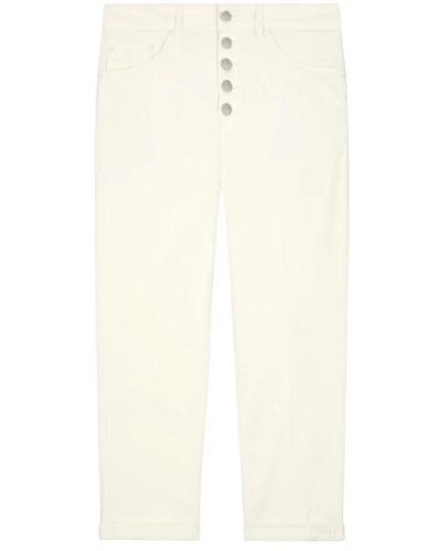 Dondup Cropped trousers - Blanco