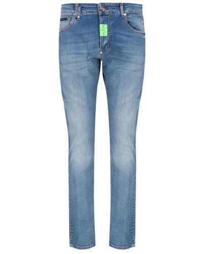 Philipp Plein Jeans denim eleganti - Blu