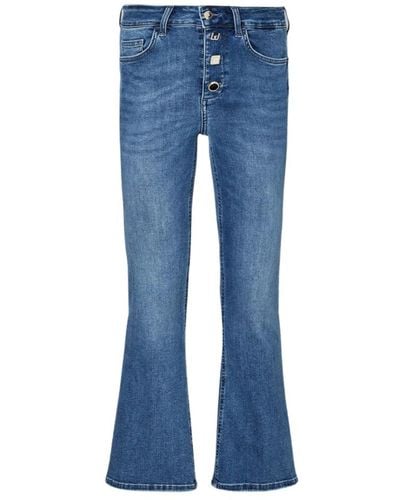 Liu Jo Jeans con bottoni gioiello principeschi - Blu