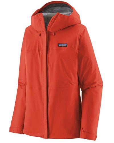 Patagonia Giacca impermeabile torrentshell 3l - Rosso