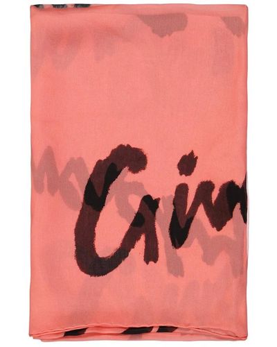 Givenchy Seiden monogramm logo bedruckter schal - Pink