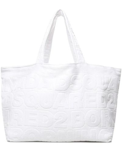 DSquared² Tote Bags - White