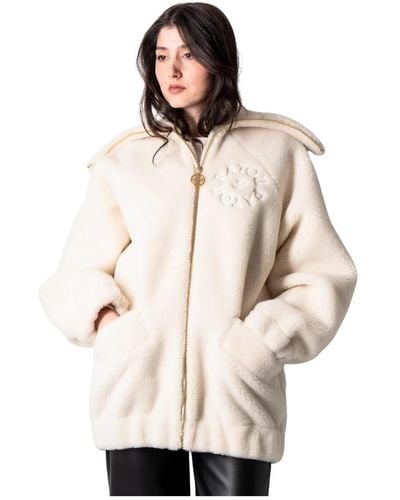 Patou Jackets > faux fur & shearling jackets - Neutre