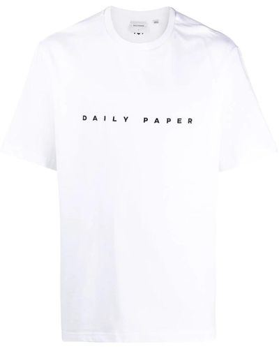Daily Paper T-shirt mit besticktem logo - Weiß