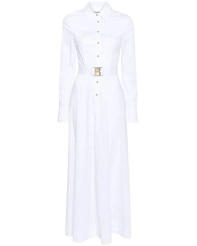 Blugirl Blumarine Optisches weißes kleid