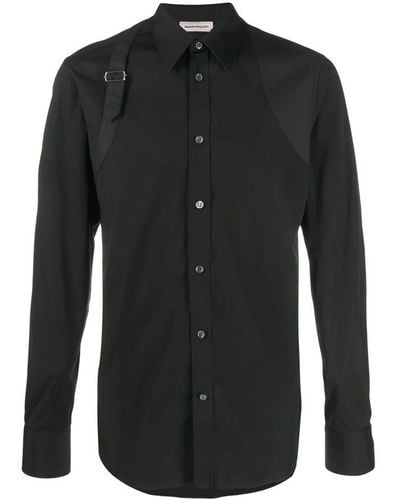 Alexander McQueen Casual Shirts - Black