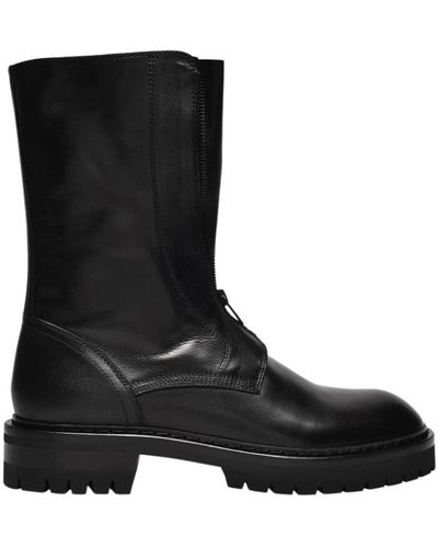 Ann Demeulemeester Kornelis ankle boots in black leather - Nero