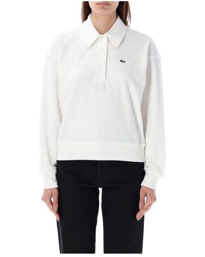 Lacoste Tops > polo shirts - Blanc