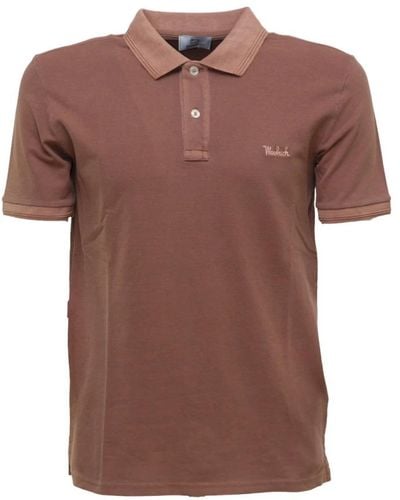 Woolrich Polo Shirts - Brown