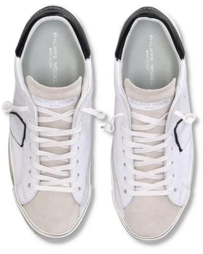 Philippe Model Vintage street sneakers schwarz/weiß - Mehrfarbig