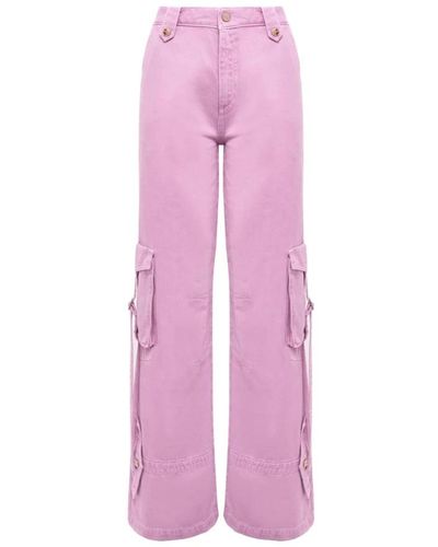 Blugirl Blumarine Trousers > wide trousers - Rose