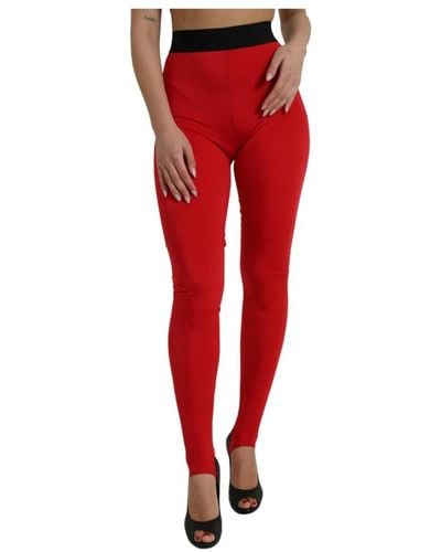 Dolce & Gabbana Trousers > leggings - Rouge