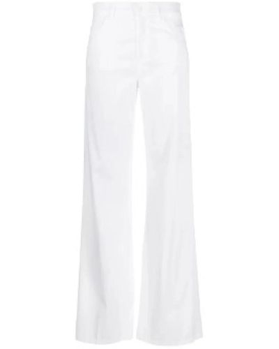 Dondup Wide trousers - Blanco