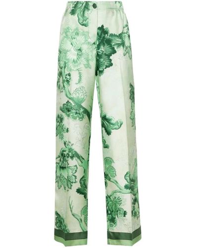 F.R.S For Restless Sleepers Wide Trousers - Green