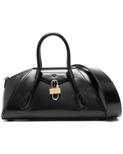 Givenchy Xs xbody bag,schwarze lederhandtasche mit magnetverschluss