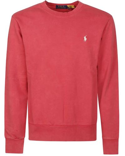 Ralph Lauren Gemütlicher terry sweatshirt - Rot