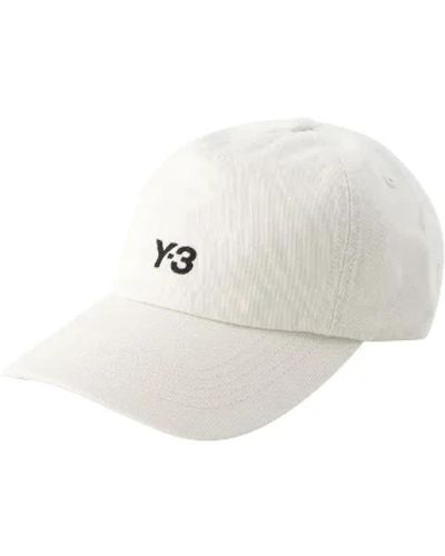 Y-3 Cotone hats - Bianco