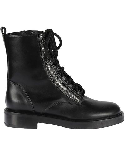 Ninalilou Lace-Up Boots - Black
