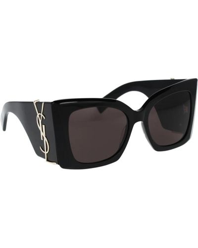 Saint Laurent Elegante blaze sonnenbrille für frauen - Schwarz