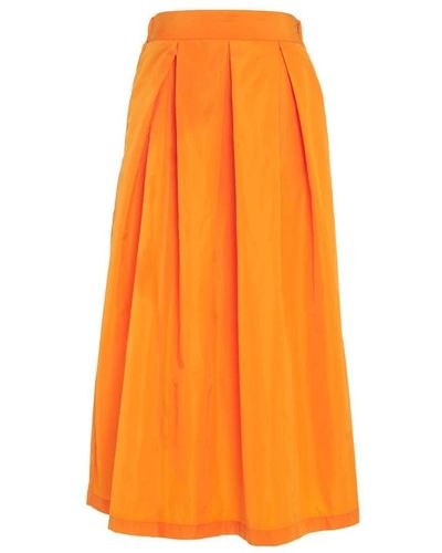 Vicario Cinque Maxi Skirts - Orange