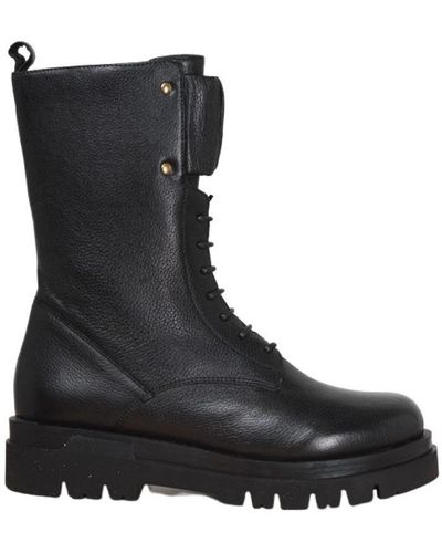 Carmens Lace-Up Boots - Black