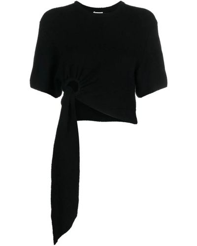 Nanushka Round-Neck Knitwear - Black
