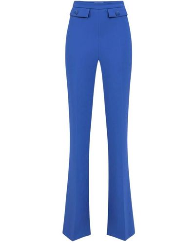 Elisabetta Franchi Straight trousers - Blau