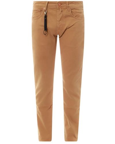 Incotex Trousers > slim-fit trousers - Marron