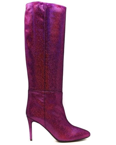 Anna F. Heeled Boots - Purple