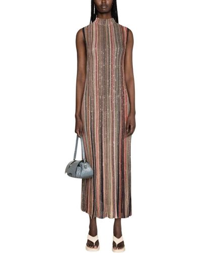 Missoni Knitted Dresses - Brown