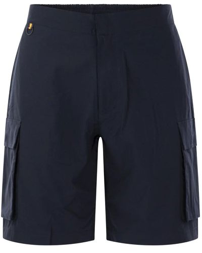 K-Way K way bastyel cargo bermuda shorts - Blu
