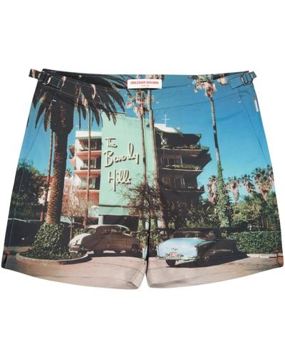 Orlebar Brown Short shorts,beverly hills bulldog swim shorts - Blau