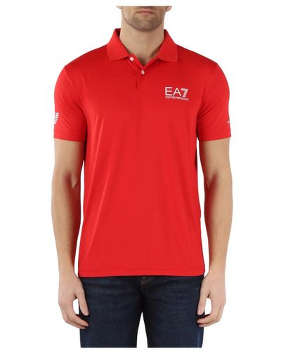EA7 Tops > polo shirts - Rouge